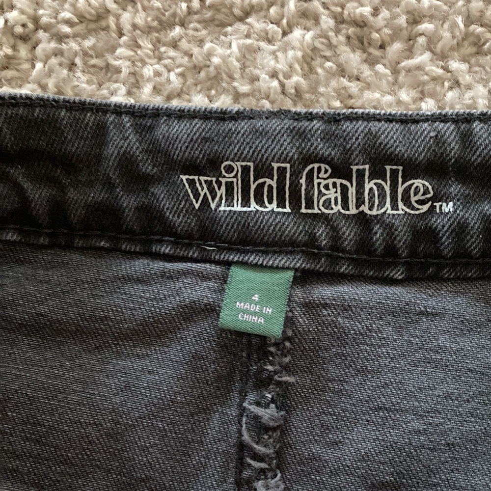 Grey denim mini skirt - Picture 2 of 2